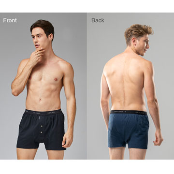 【Sun Flower三花】三花5片式針織平口褲.四角褲.男內褲(3件組)