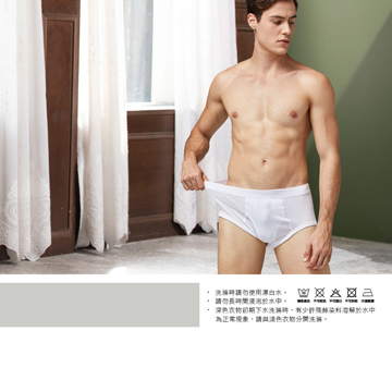 【Sun Flower三花】三花男內褲.三角褲(4件組)_白