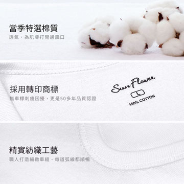 【Sun Flower三花】三花男內衣.寬肩背心(4件組)_白