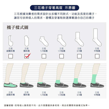 【Sun Flower三花】三花大尺寸隱形襪.襪子(12雙)