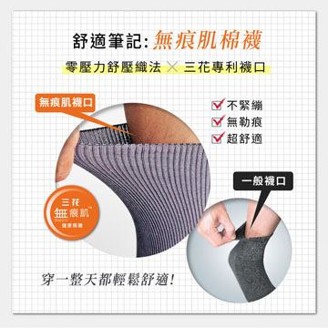 【Sun Flower三花】三花無痕肌休閒運動襪.襪子(6雙)