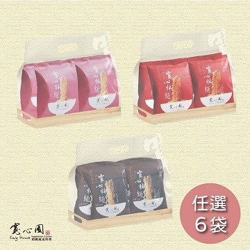【寬心園】寬心拌麵-川香椒麻/金黃蔥油/清香烏醋 任選6袋 共24包