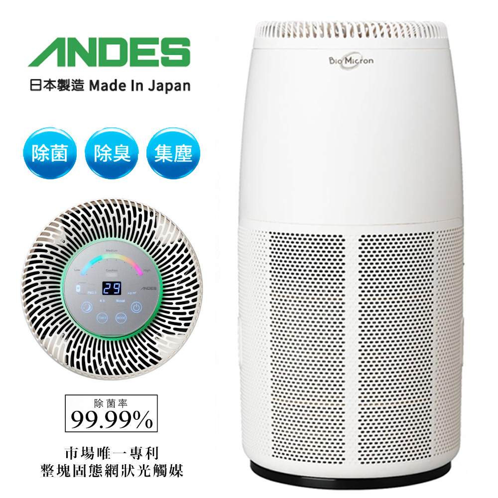 【ANDES】Bio Micron 固態網狀光觸媒空氣清淨機 BM-H777AT