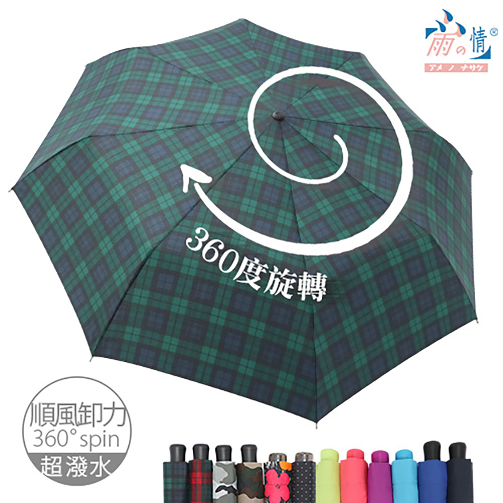 【雨之情】360度順風卸力傘12色 -順風卸力/旋轉傘/超潑水