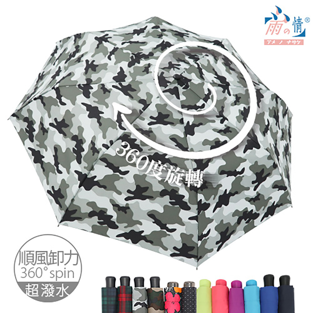 【雨之情】360度順風卸力傘12色 -順風卸力/旋轉傘/超潑水