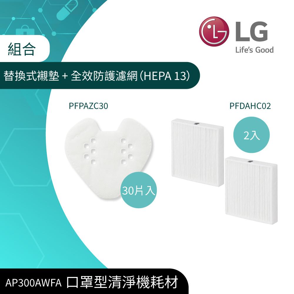 【LG樂金】口罩空氣清淨機耗材組合包