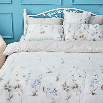 【戀家小舖】台灣製60支100%天絲4件組床包被套枕套 雙人多款花色