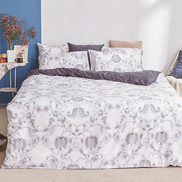 【戀家小舖】台灣製60支100%天絲4件組床包被套枕套 雙人多款花色