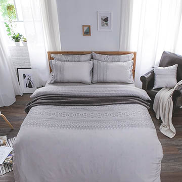 【戀家小舖】台灣製60支100%天絲4件組床包被套枕套 雙人多款花色