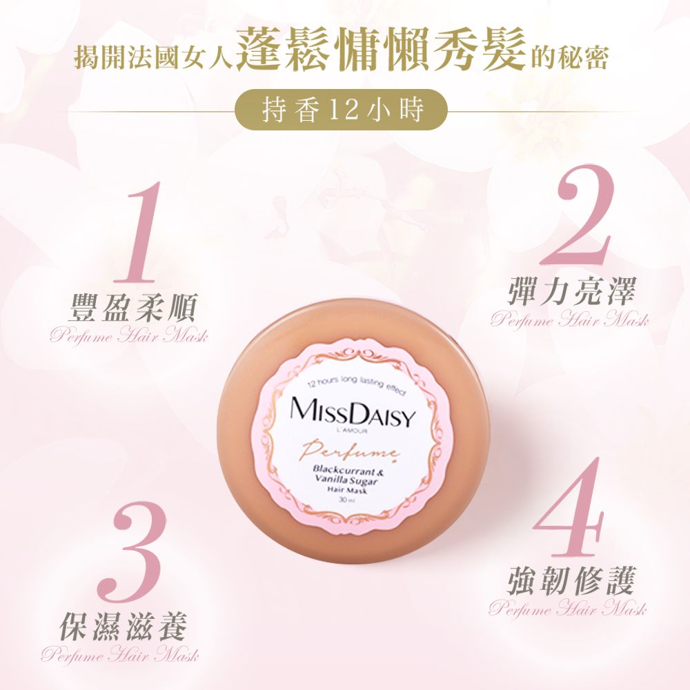 【MISSDAISY】香氛洗護旅行組(黑醋栗與香草蜜糖)