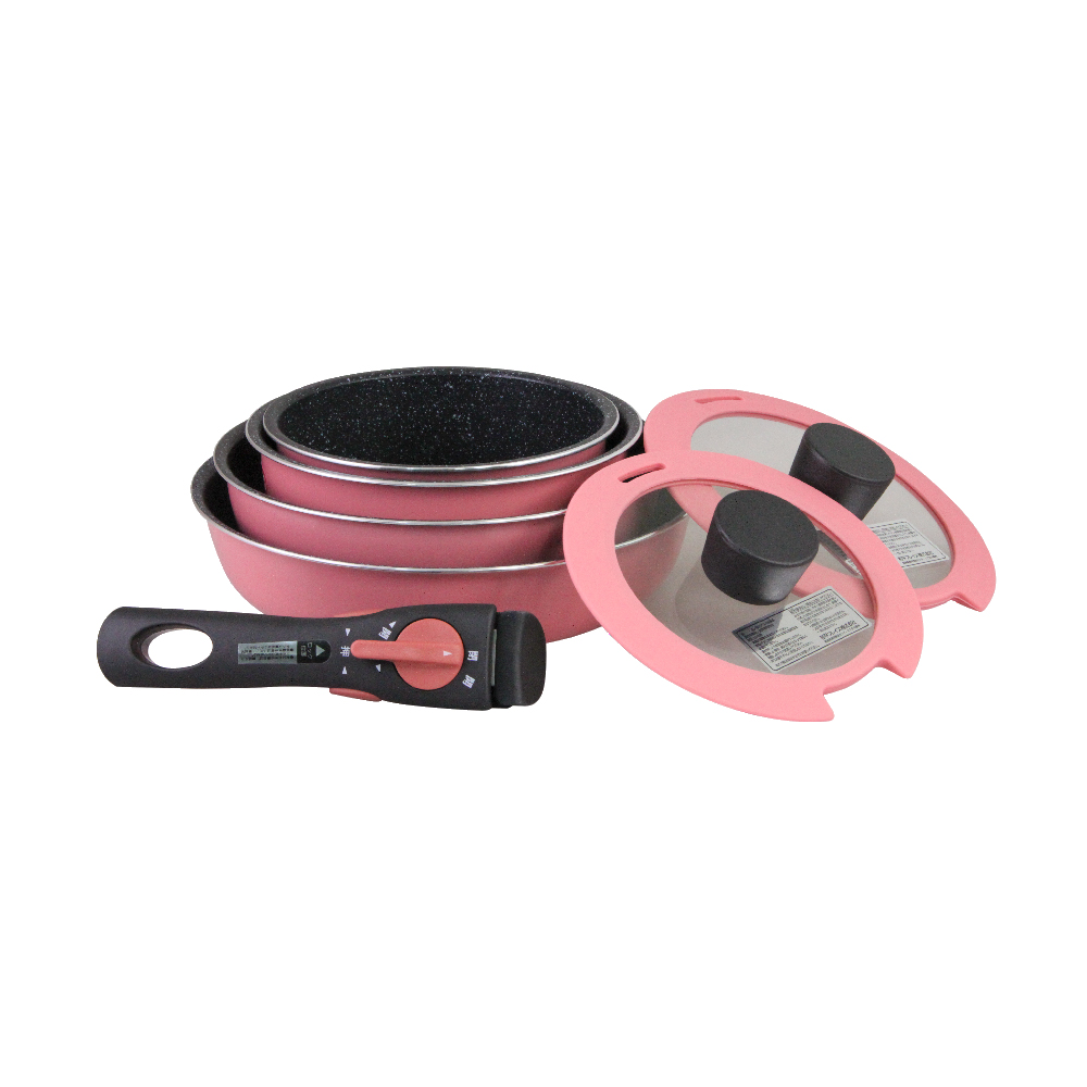 【FREIZ】和平FreizMaebrasse大理石不沾鍋具組7件