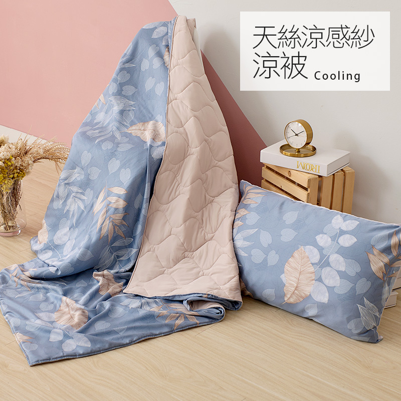 【戀家小舖】台灣製100%天絲涼感紗涼被 雙人5x6尺