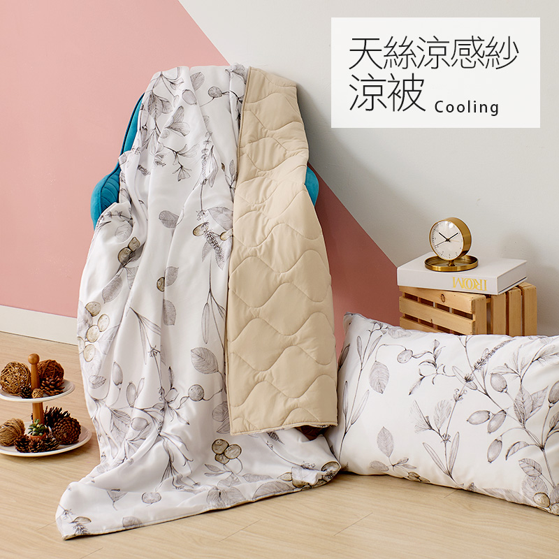 【戀家小舖】台灣製100%天絲涼感紗涼被 雙人5x6尺