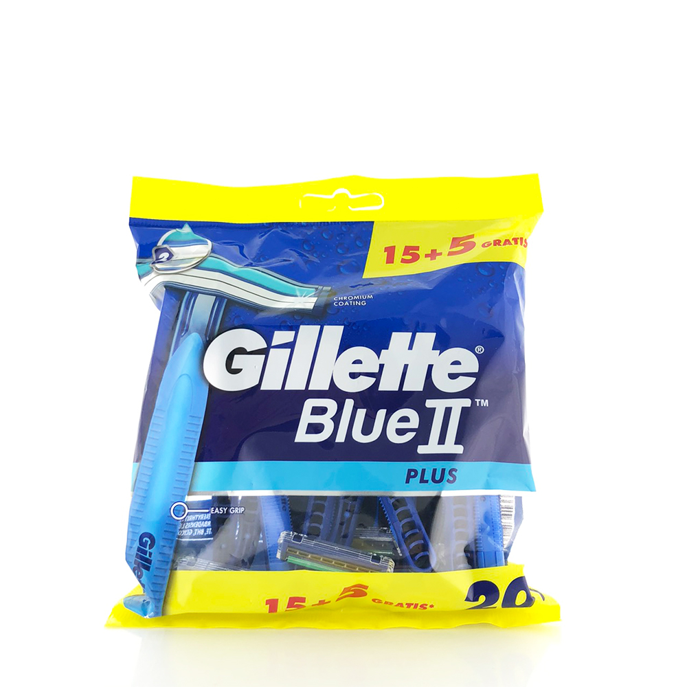 【Gillette吉列】拋棄式男士刮鬍刀15+5pcs增量版 3組