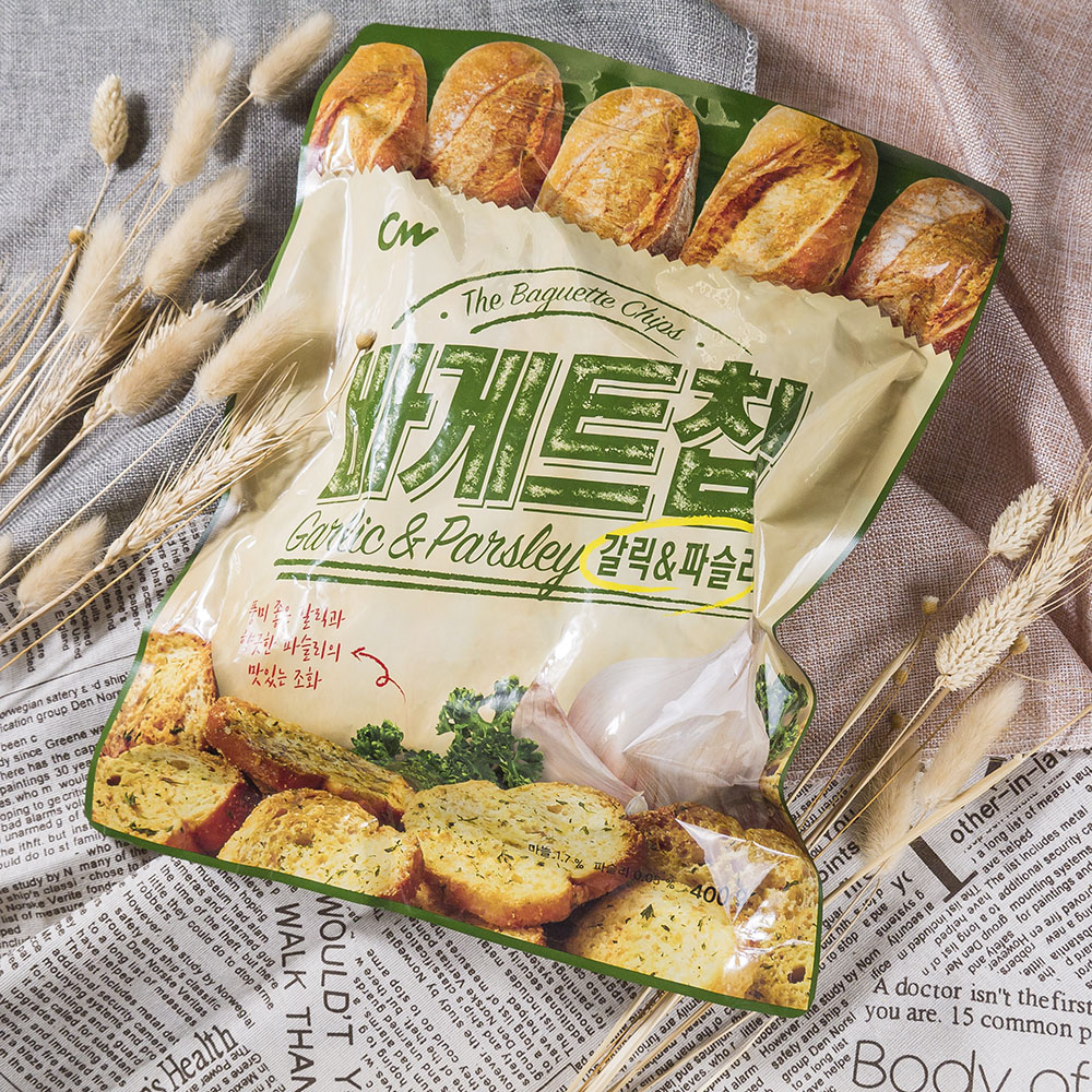 【CW】韓國大蒜麵包餅乾400g 2包組