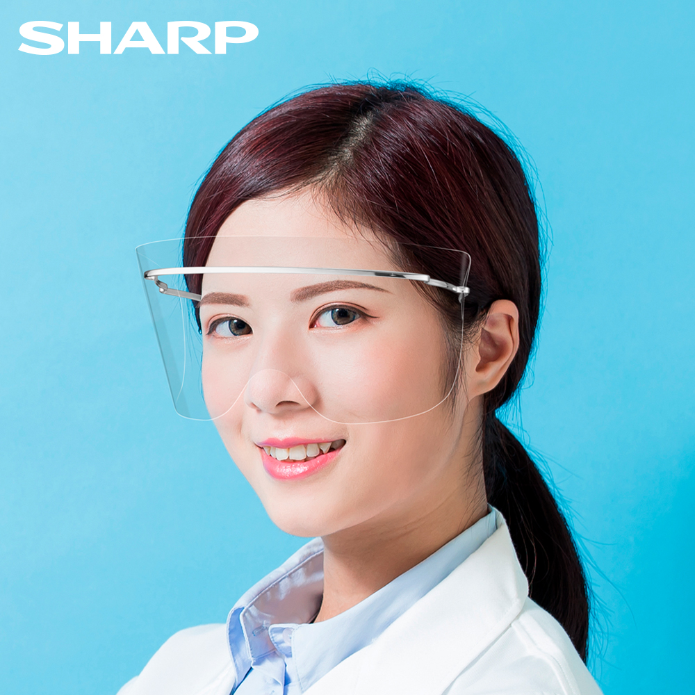 現貨《鈦合金輕量系列》【SHARP夏普】奈米蛾眼科技防護面罩/眼部專用 1組