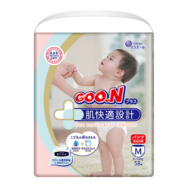 【GOO.N 日本大王】 大王敏感肌尿布 (褲型)
