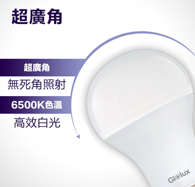【GlOLUX】北美品牌超高亮度節能LED白光燈泡 10W 10入/組