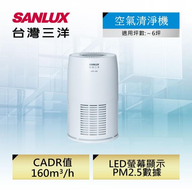 「測試環境請勿購買」【SANLUX台灣三洋】空氣清淨機 (ABC-M6)