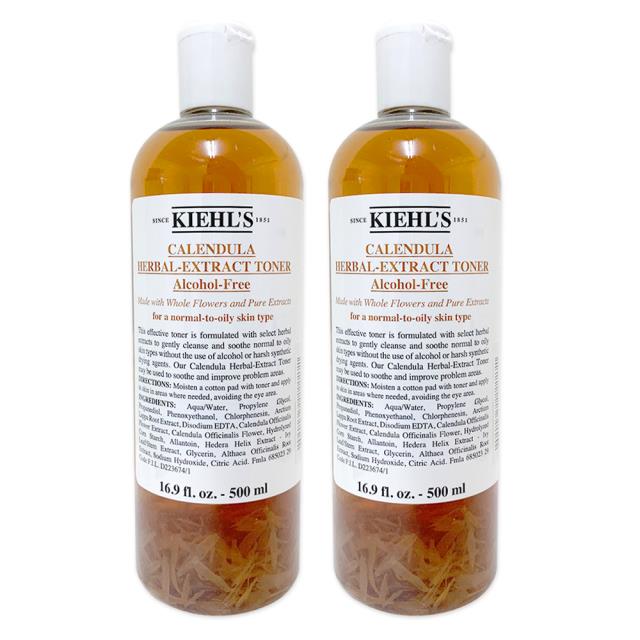 「測試環境請勿購買」【Kiehl's 契爾氏】金盞花植物精華化妝水 500ML 2入組