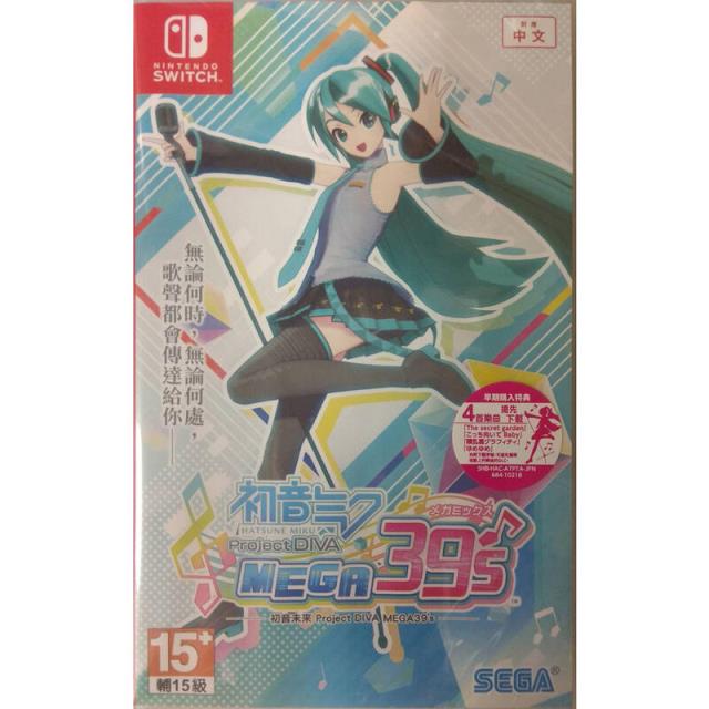 「測試環境請勿購買」【任天堂】NS 初音未來 Project DIVA MEGA39s 附初回特典