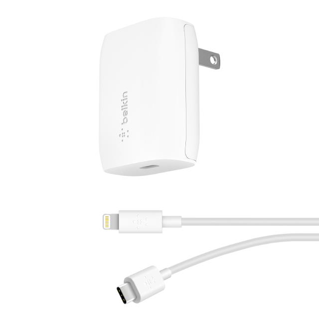 「測試環境請勿購買」【Belkin】旅充頭18W / 1.2M LTG TO USB-C充電傳輸線